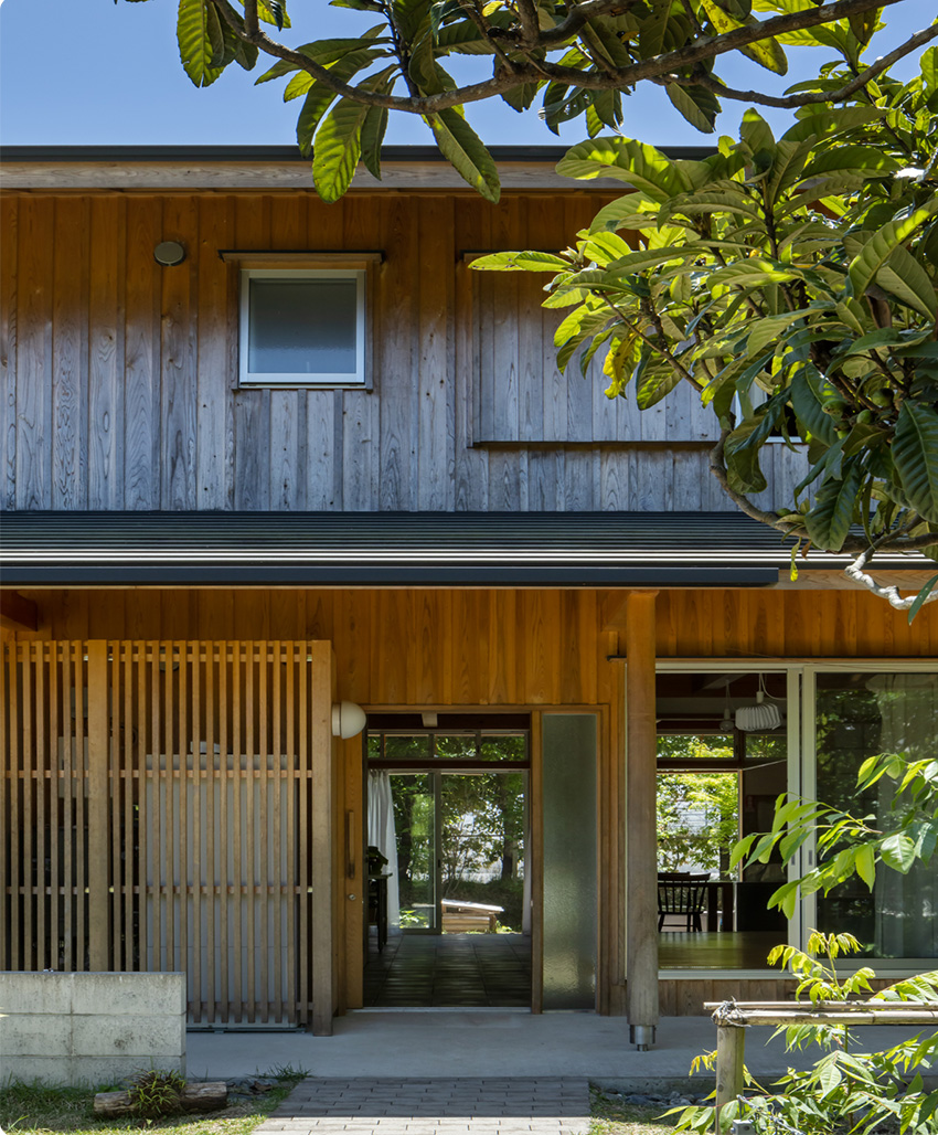 大埜地の集合住宅の外観