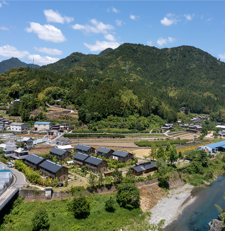 大埜地の集合住宅全体